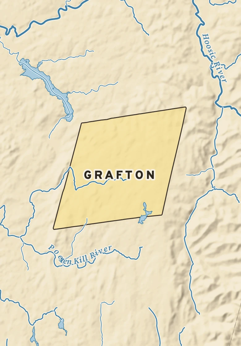 Atlas plate of Grafton, New York.