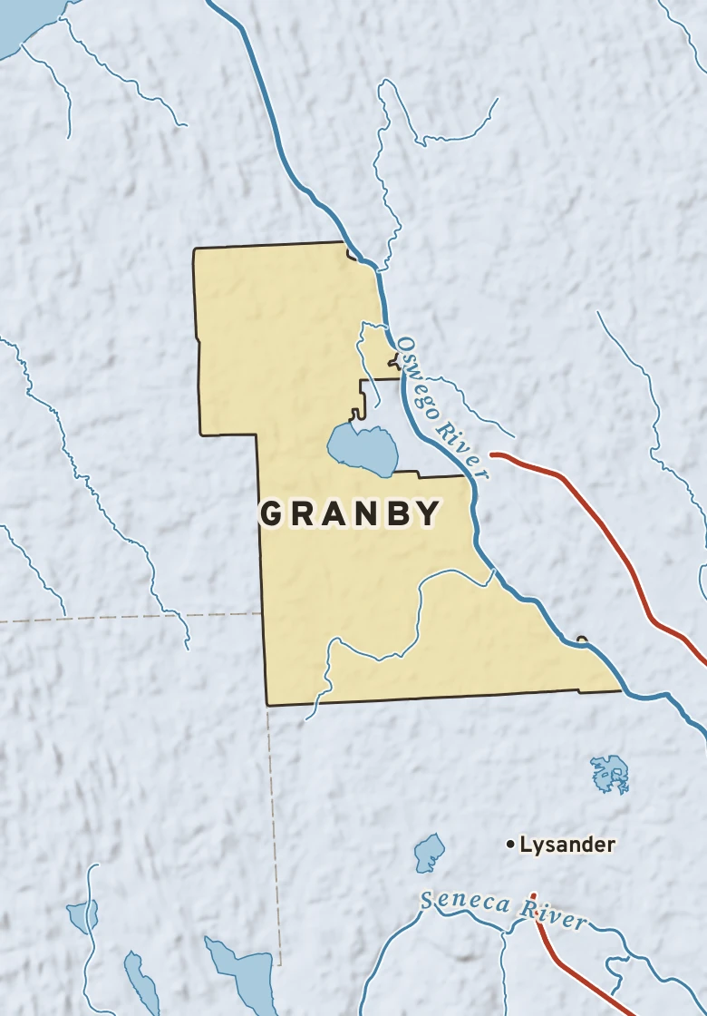 Atlas plate of Granby, New York.
