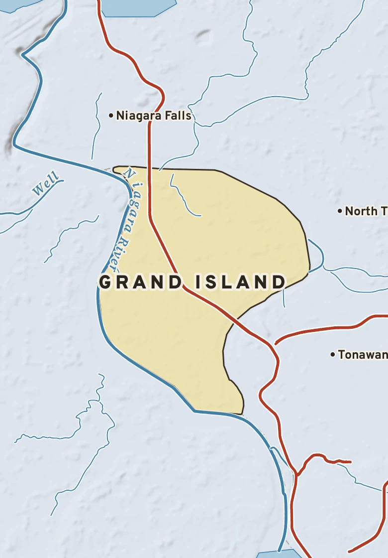 Atlas plate of Grand Island, New York.