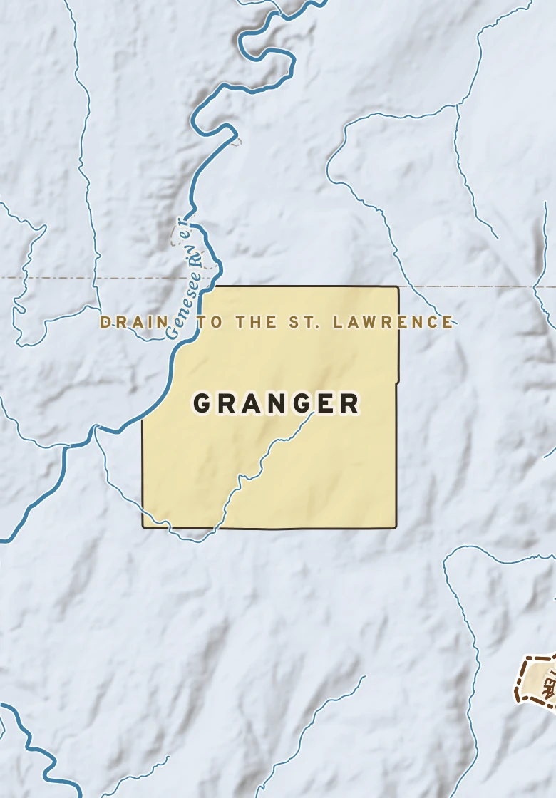 Atlas plate of Granger, New York.