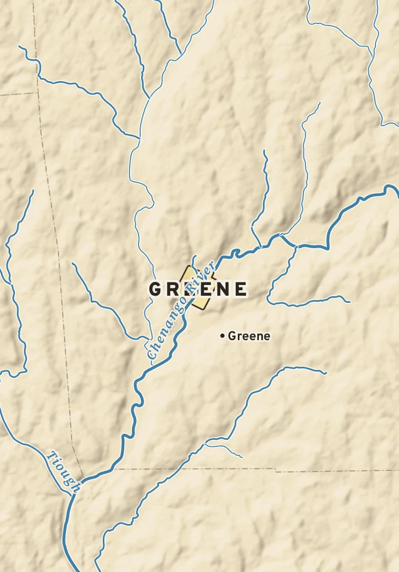 Atlas plate of Greene, New York.