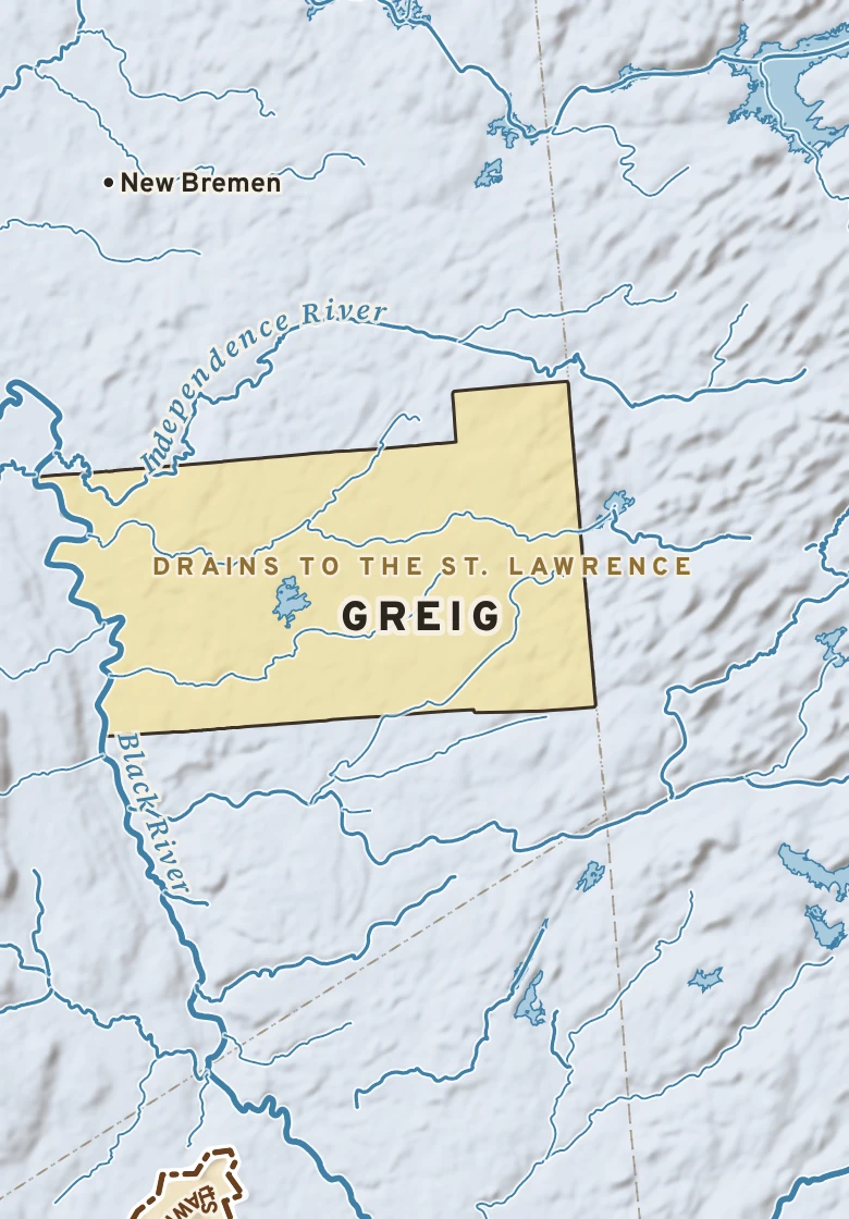 Atlas plate of Greig, New York.