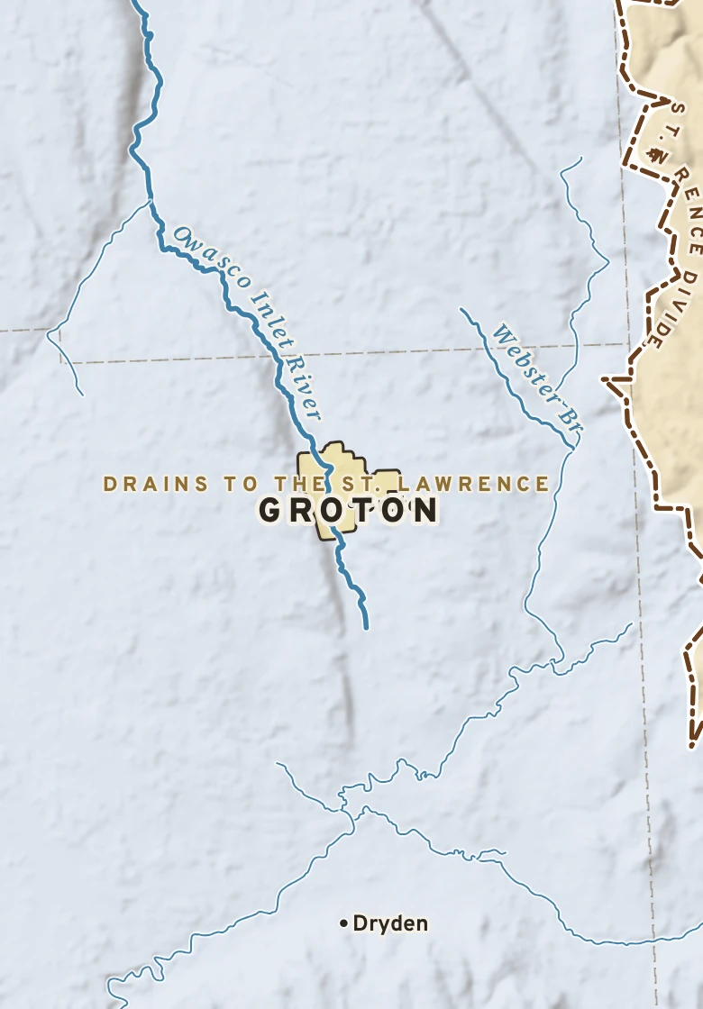 Atlas plate of Groton, New York.