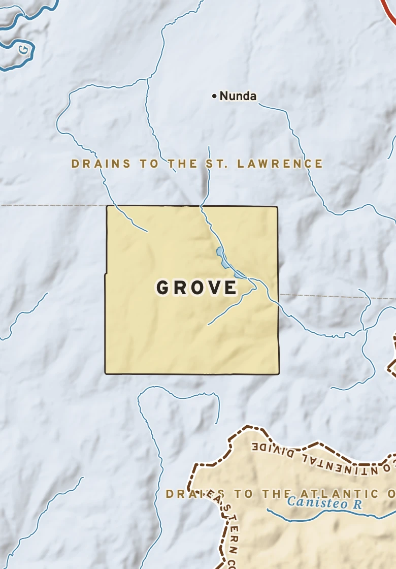 Atlas plate of Grove, New York.