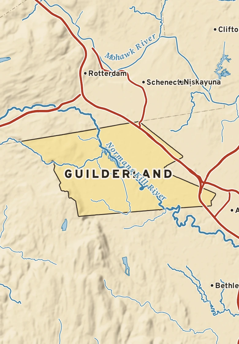 Atlas plate of Guilderland, New York.