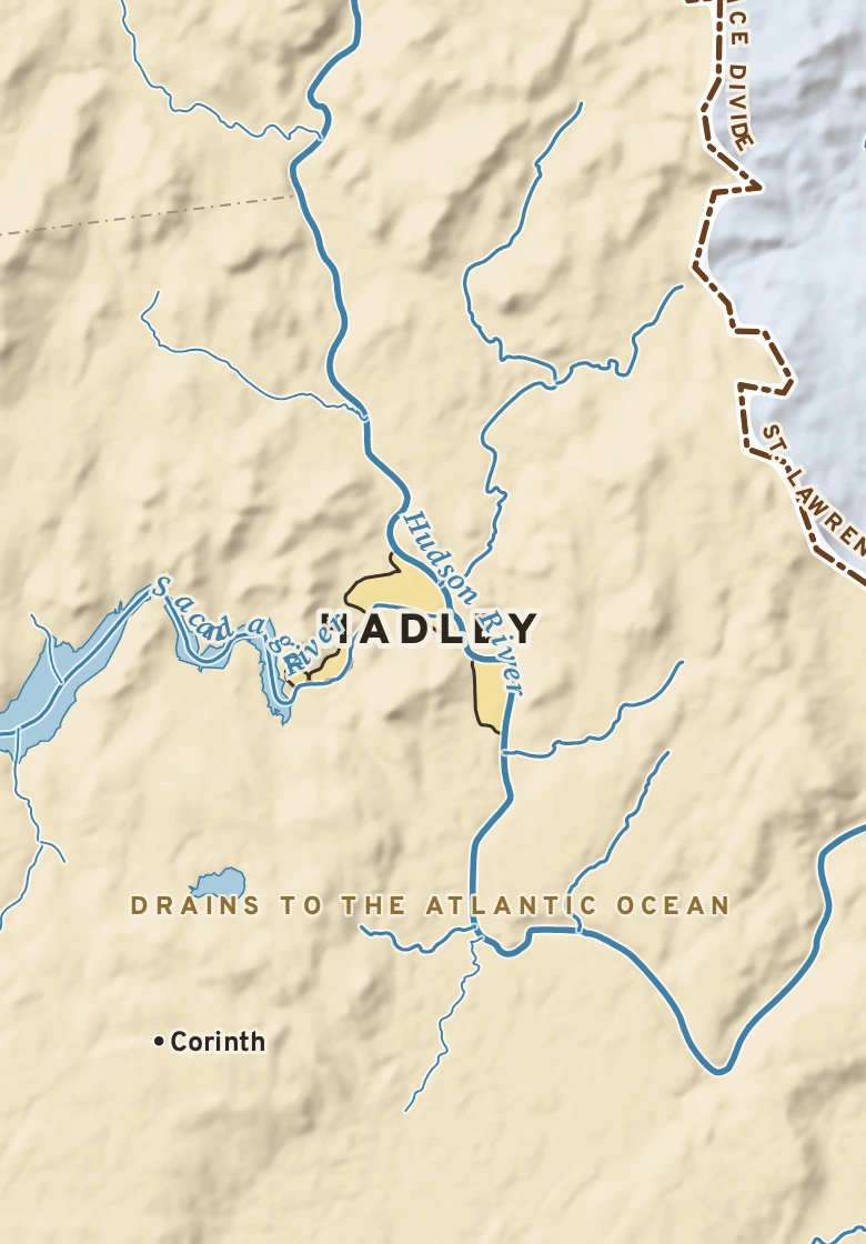 Atlas plate of Hadley, New York.