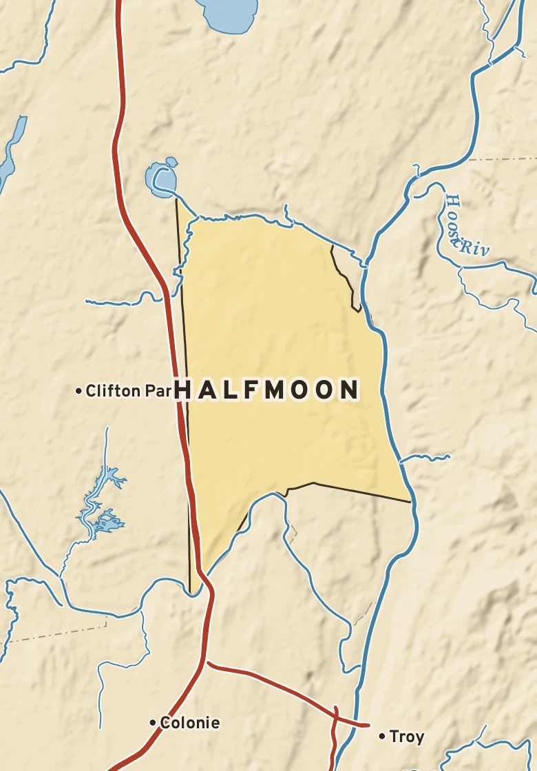 Atlas plate of Halfmoon, New York.