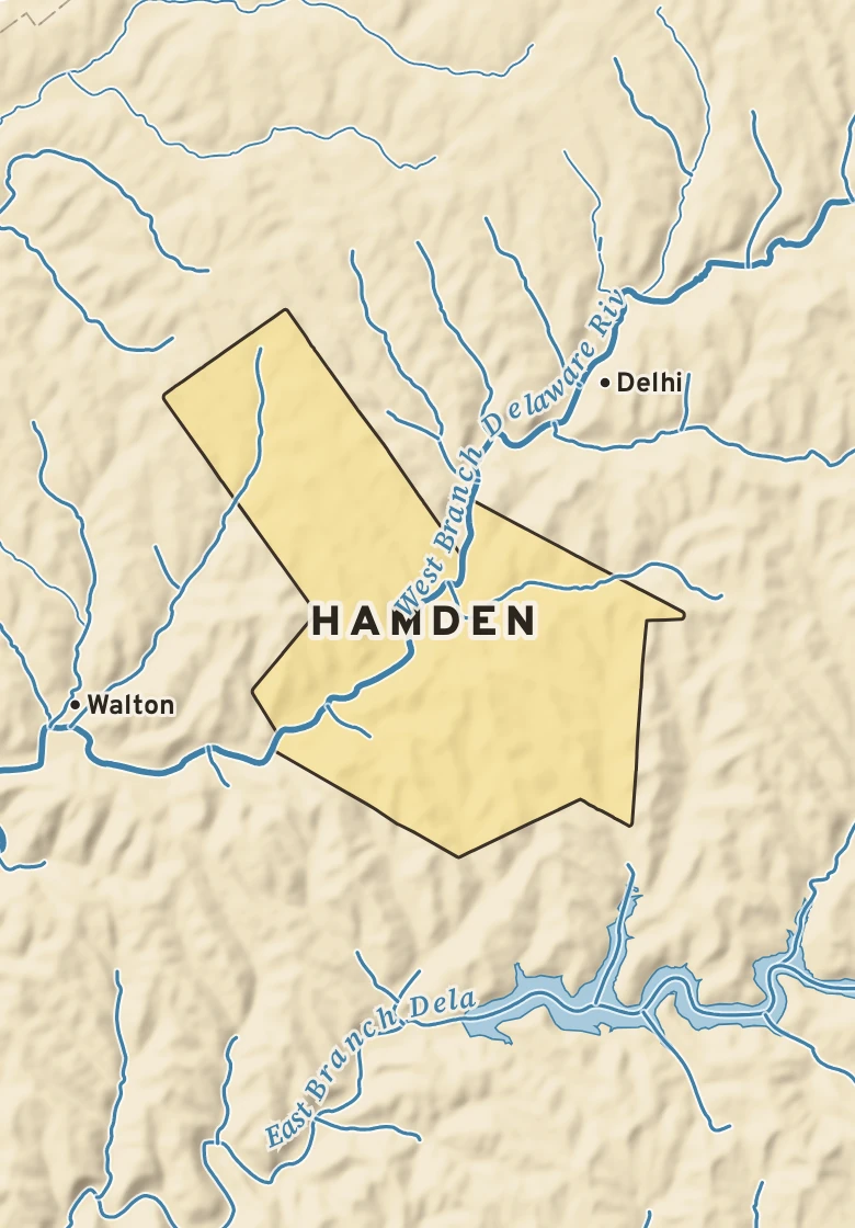 Atlas plate of Hamden, New York.