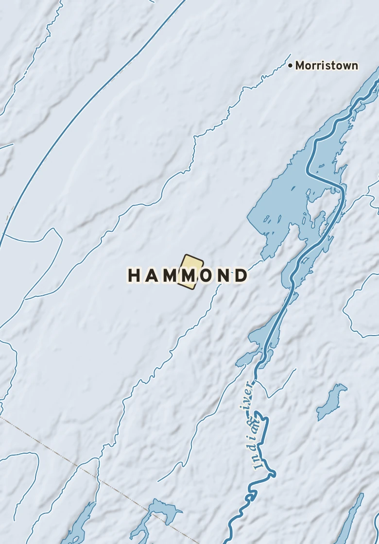 Atlas plate of Hammond, New York.