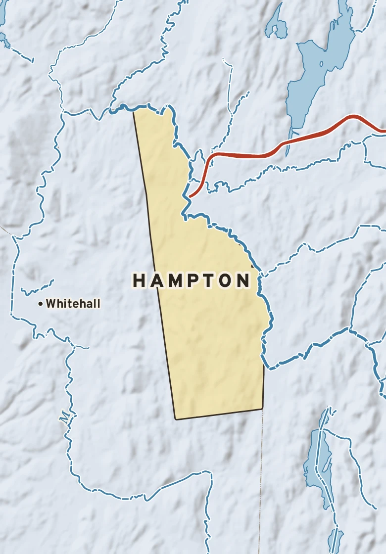 Atlas plate of Hampton, New York.