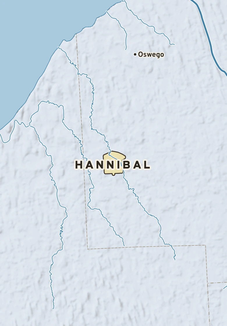 Atlas plate of Hannibal, New York.