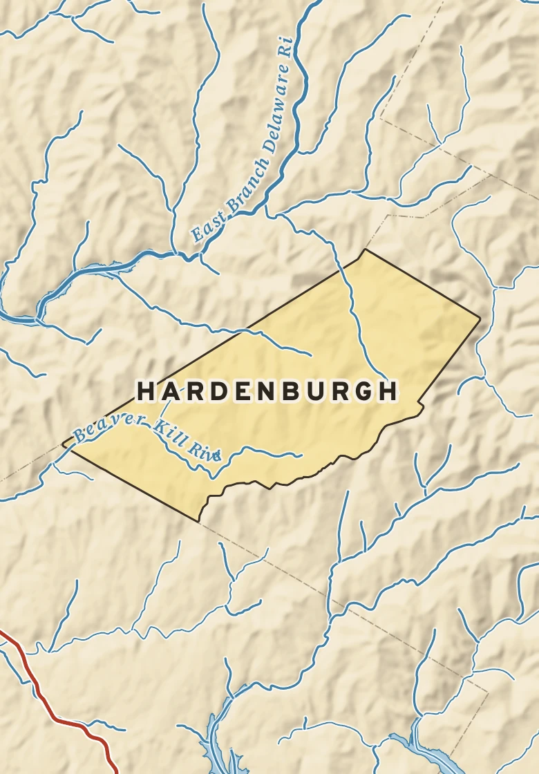 Atlas plate of Hardenburgh, New York.