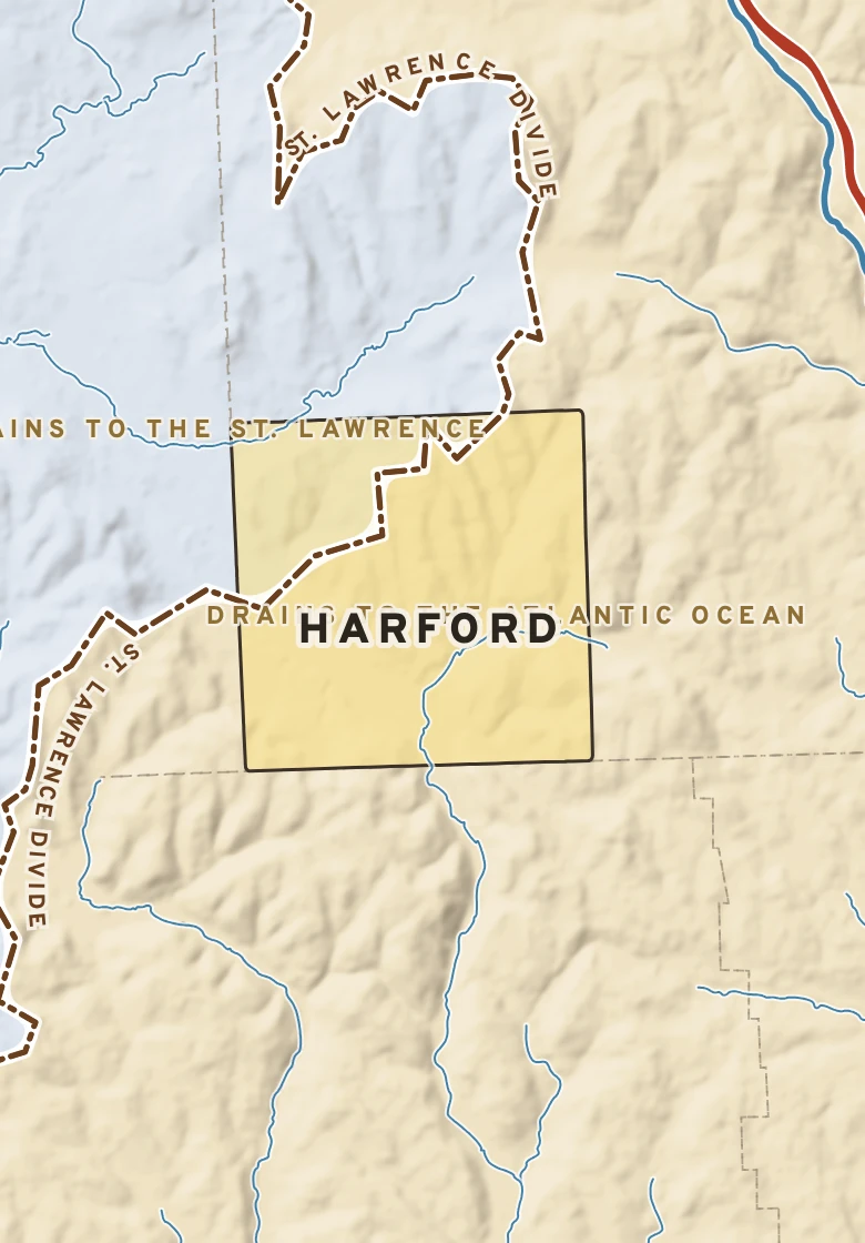 Atlas plate of Harford, New York.