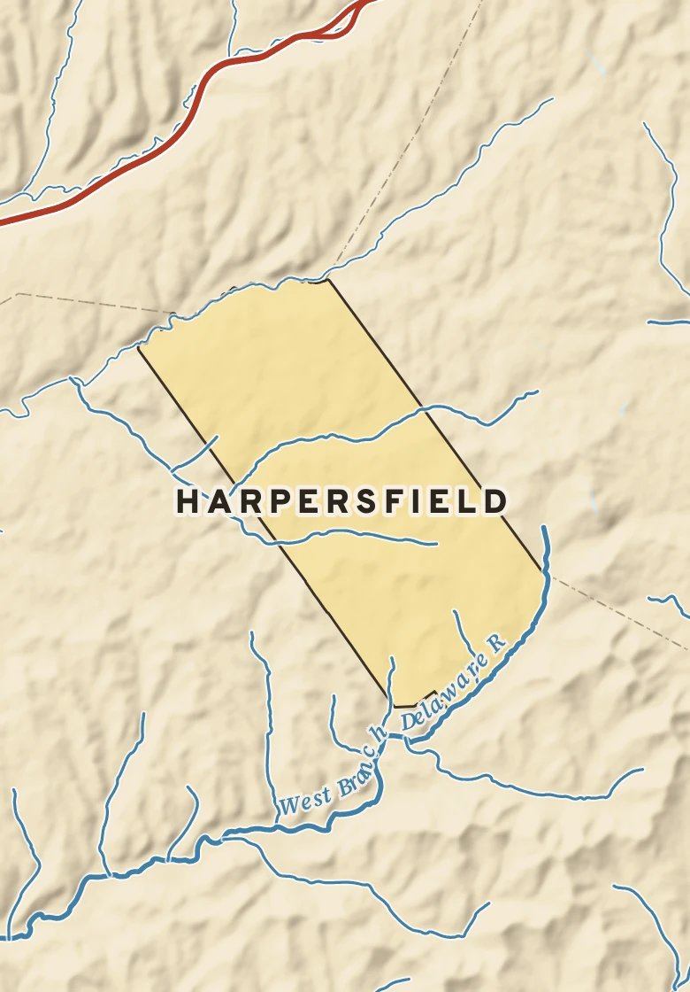Atlas plate of Harpersfield, New York.