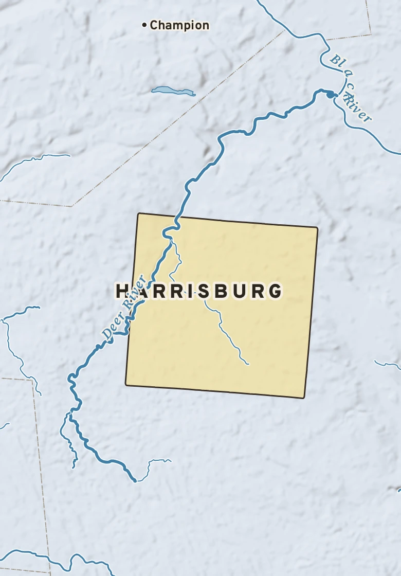Atlas plate of Harrisburg, New York.