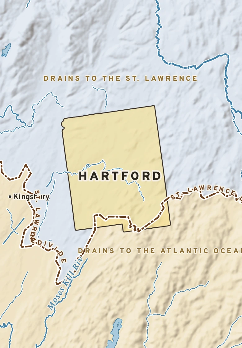 Atlas plate of Hartford, New York.