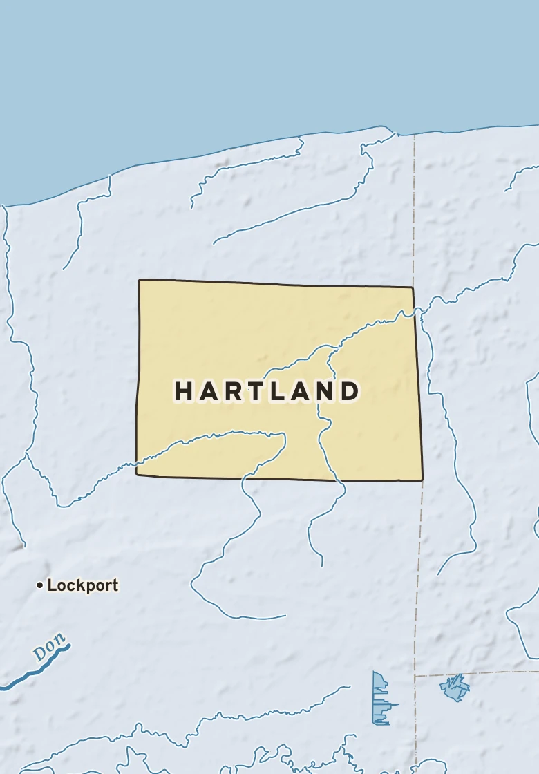 Atlas plate of Hartland, New York.