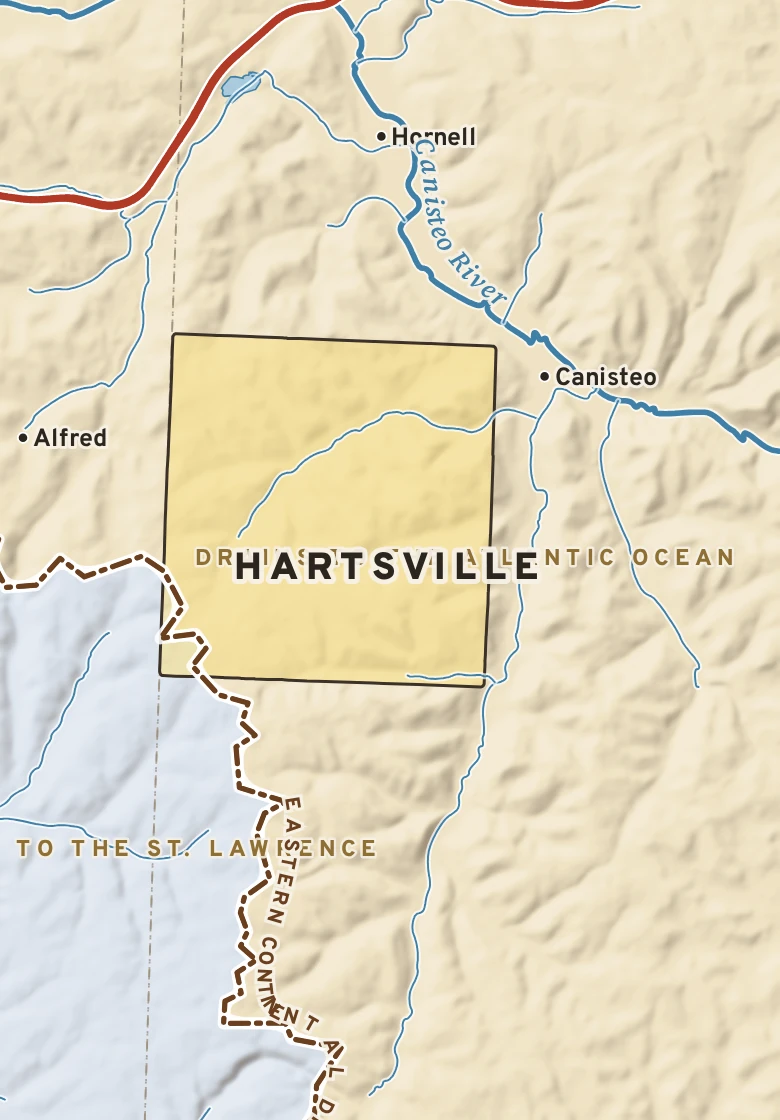 Atlas plate of Hartsville, New York.