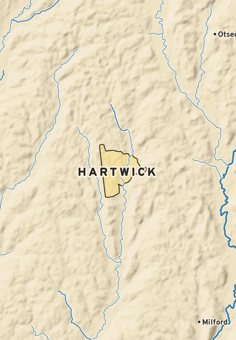 Atlas plate of Hartwick, New York.