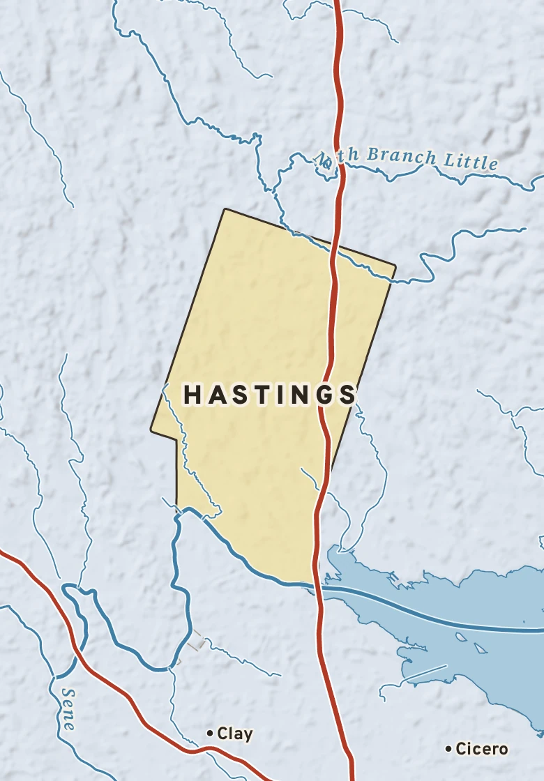 Atlas plate of Hastings, New York.