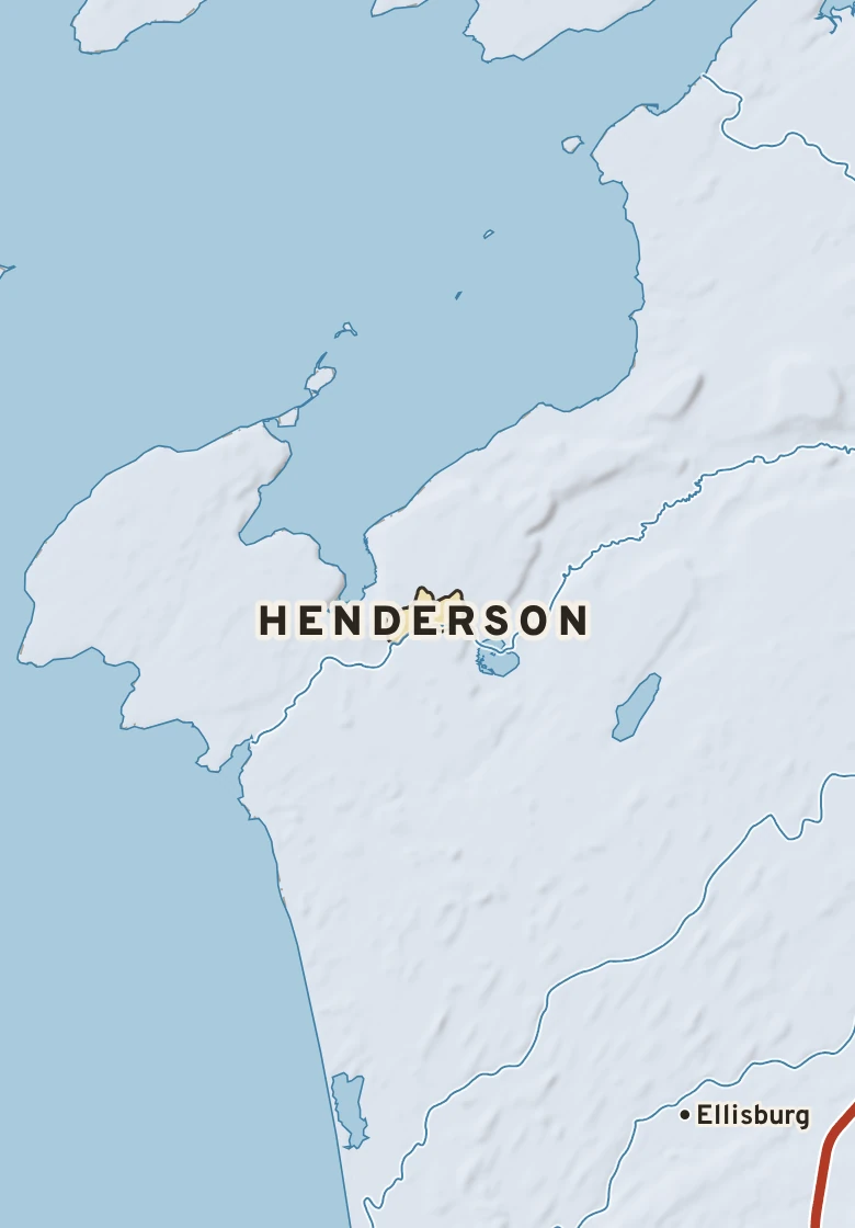 Atlas plate of Henderson, New York.