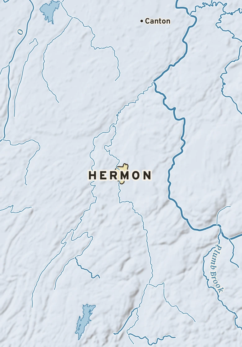 Atlas plate of Hermon, New York.