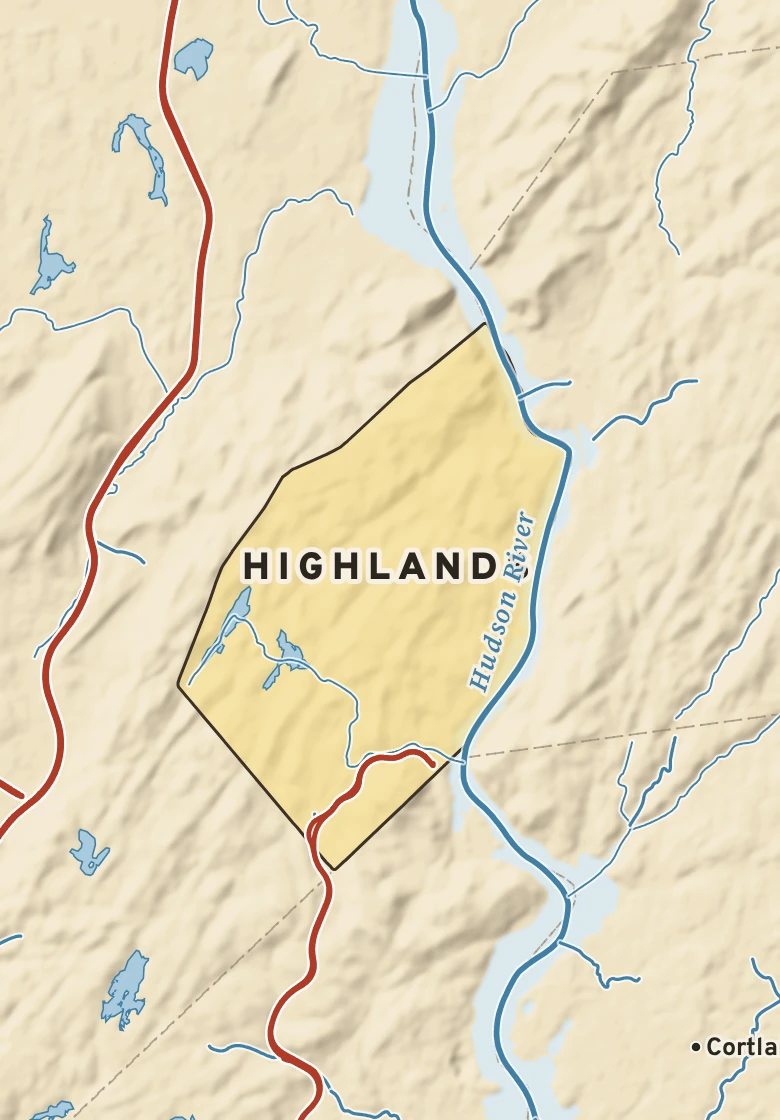 Atlas plate of Highlands, New York.