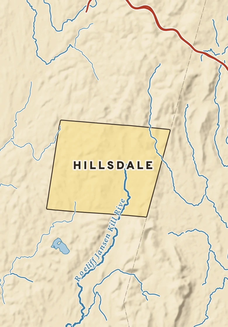 Atlas plate of Hillsdale, New York.
