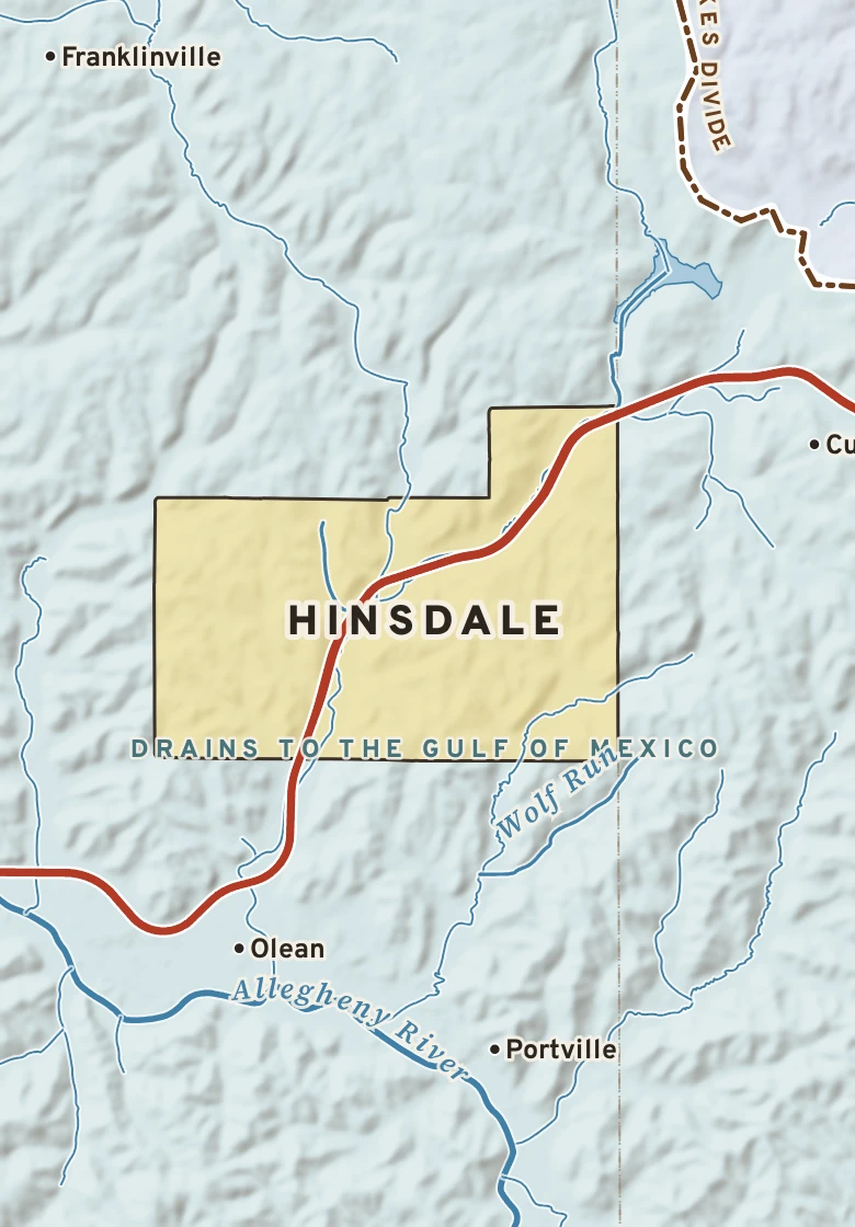 Atlas plate of Hinsdale, New York.