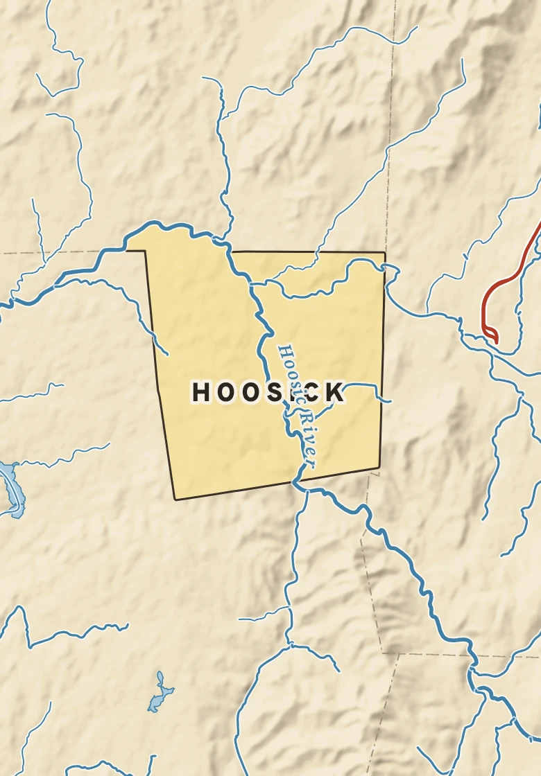 Atlas plate of Hoosick, New York.