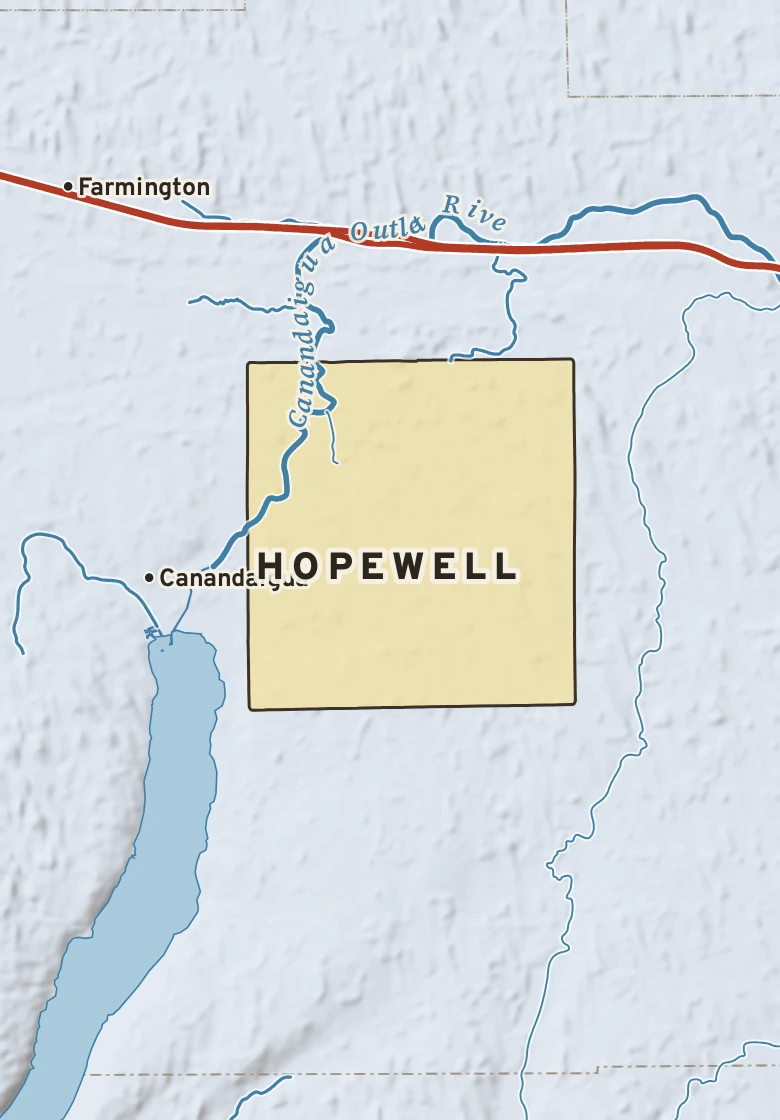Atlas plate of Hopewell, New York.
