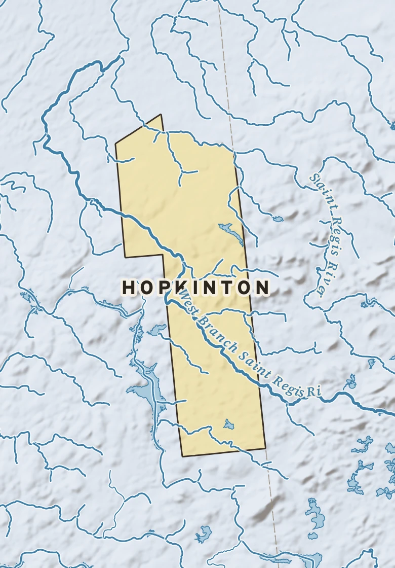 Atlas plate of Hopkinton, New York.