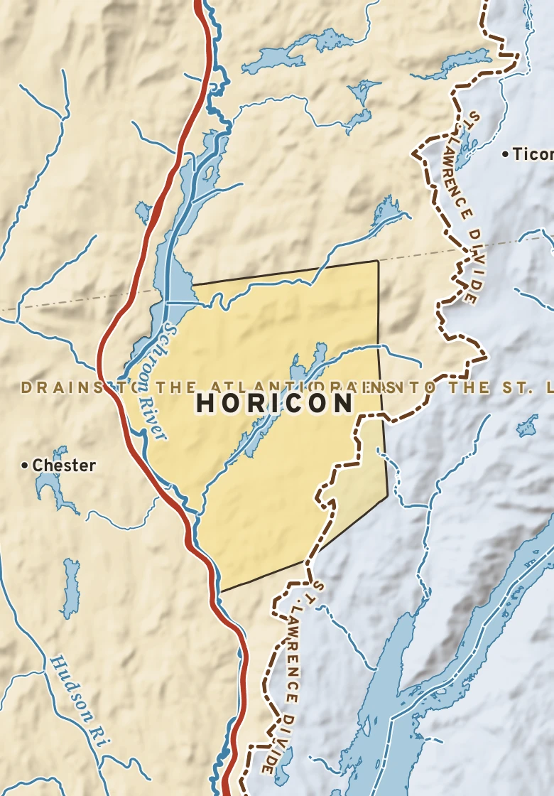 Atlas plate of Horicon, New York.