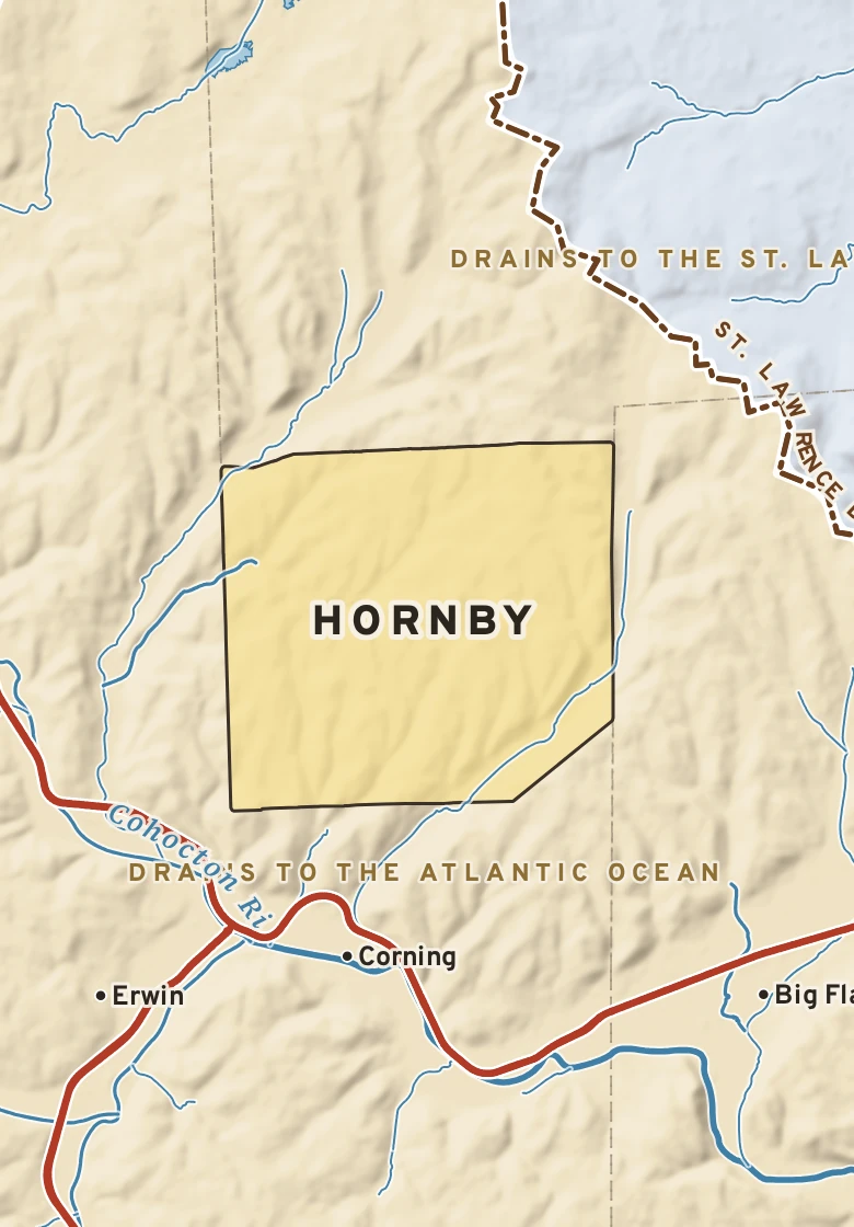 Atlas plate of Hornby, New York.