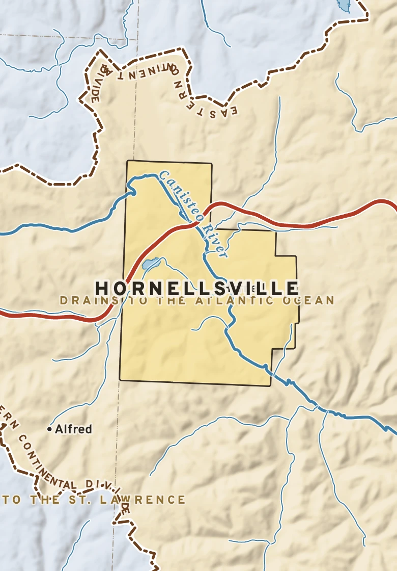 Atlas plate of Hornellsville, New York.