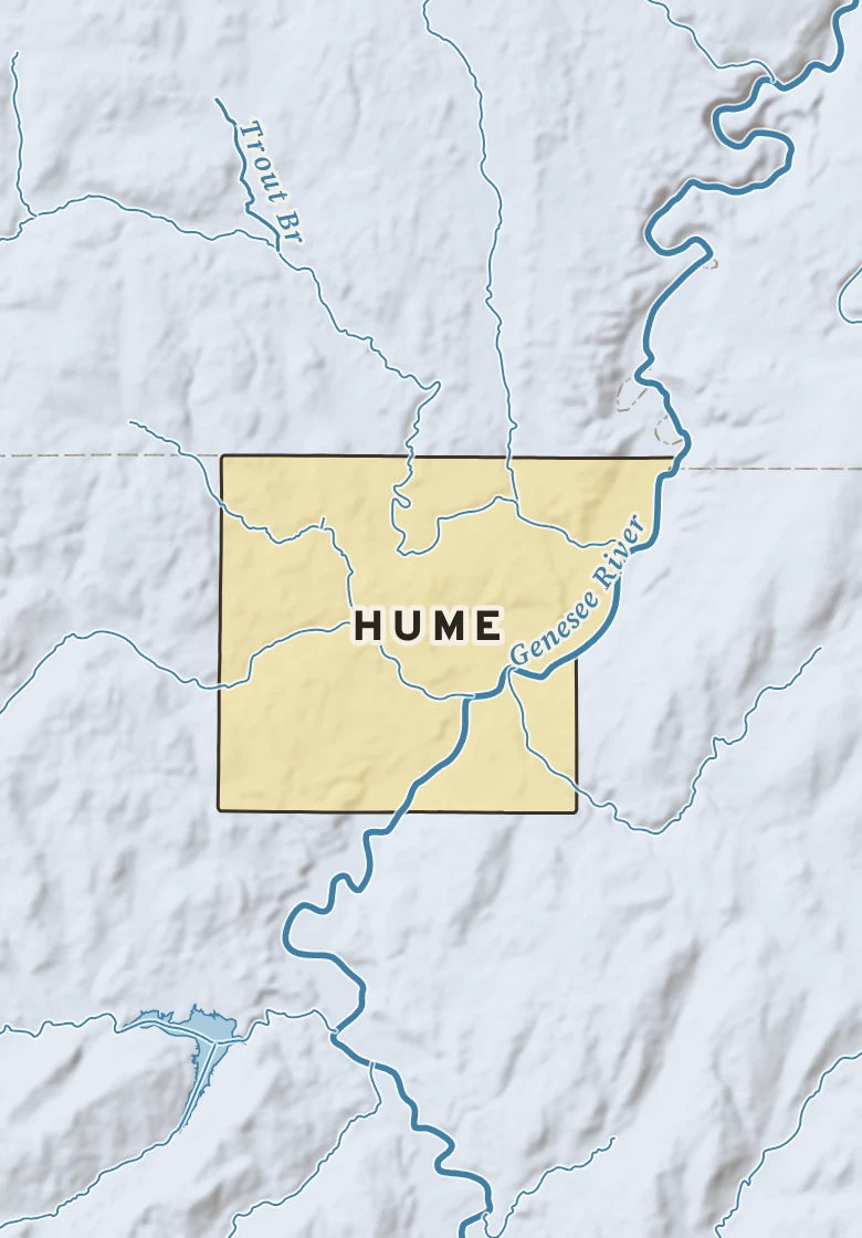 Atlas plate of Hume, New York.