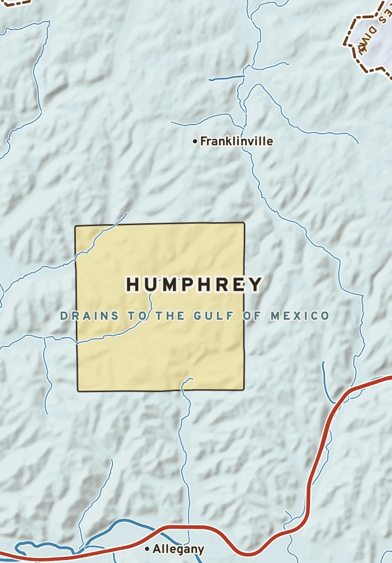Atlas plate of Humphrey, New York.