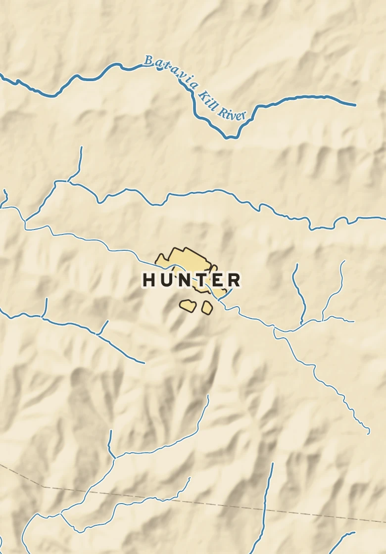 Atlas plate of Hunter, New York.