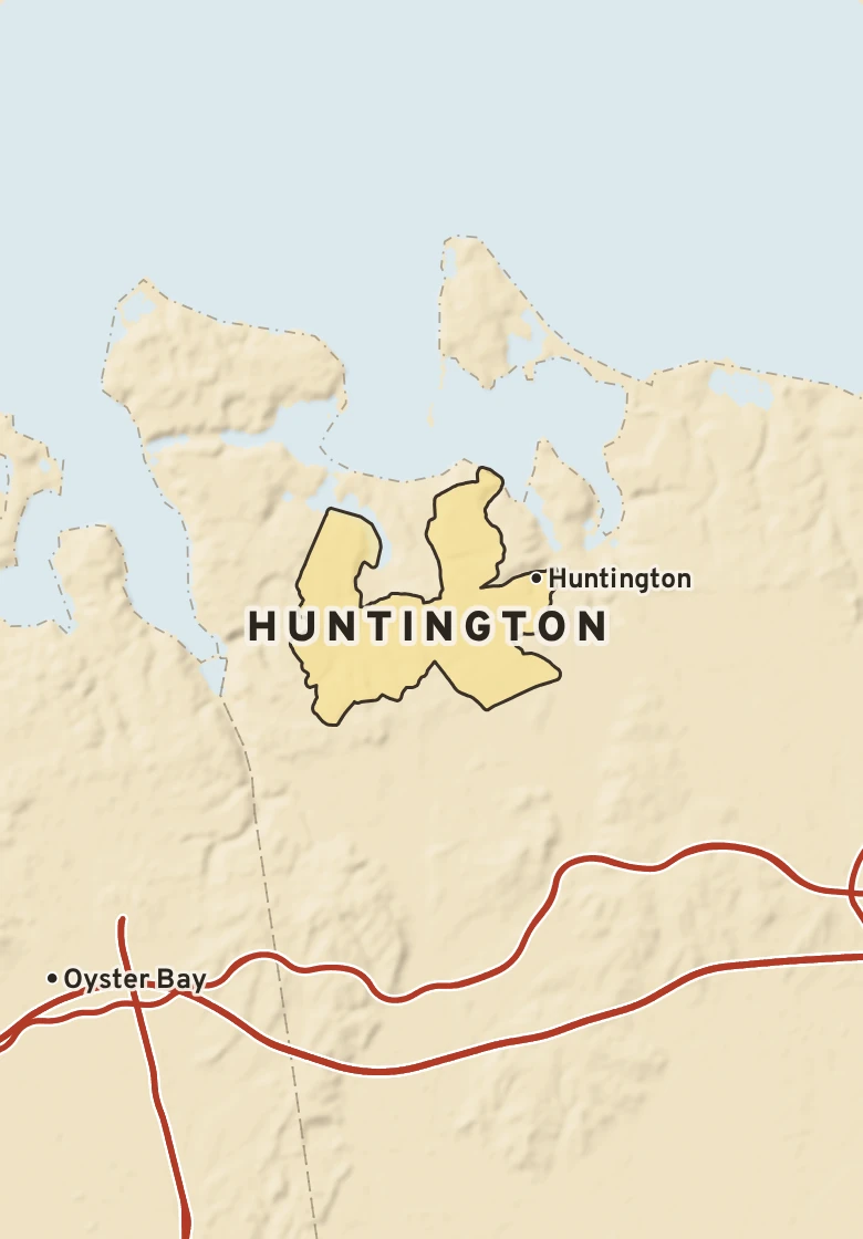 Atlas plate of Huntington, New York.