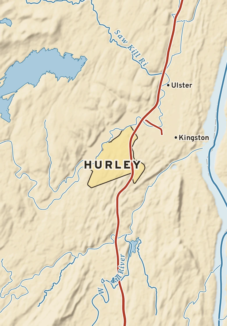Atlas plate of Hurley, New York.