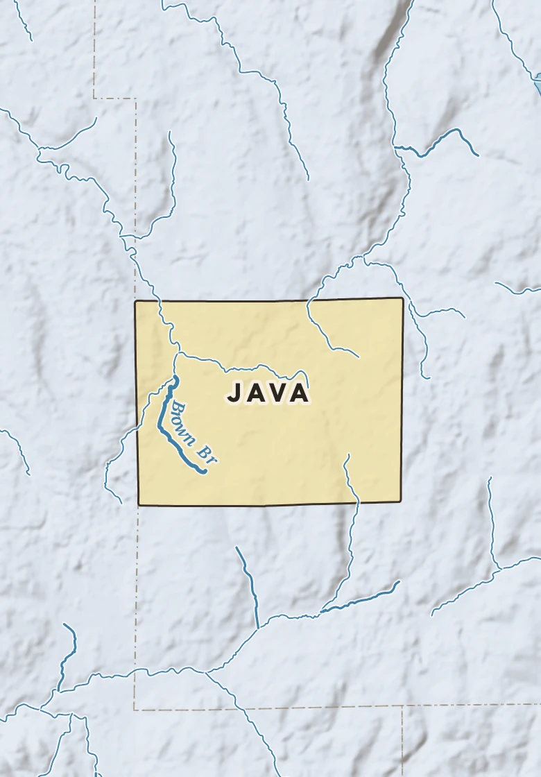 Atlas plate of Java, New York.