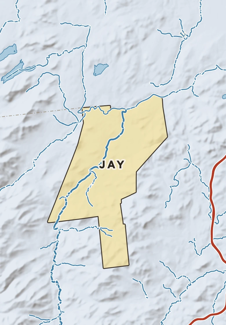 Atlas plate of Jay, New York.