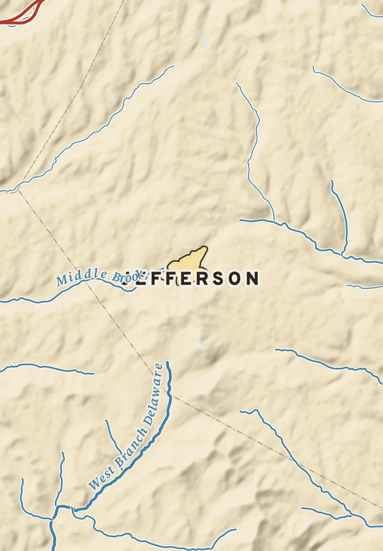 Atlas plate of Jefferson, New York.