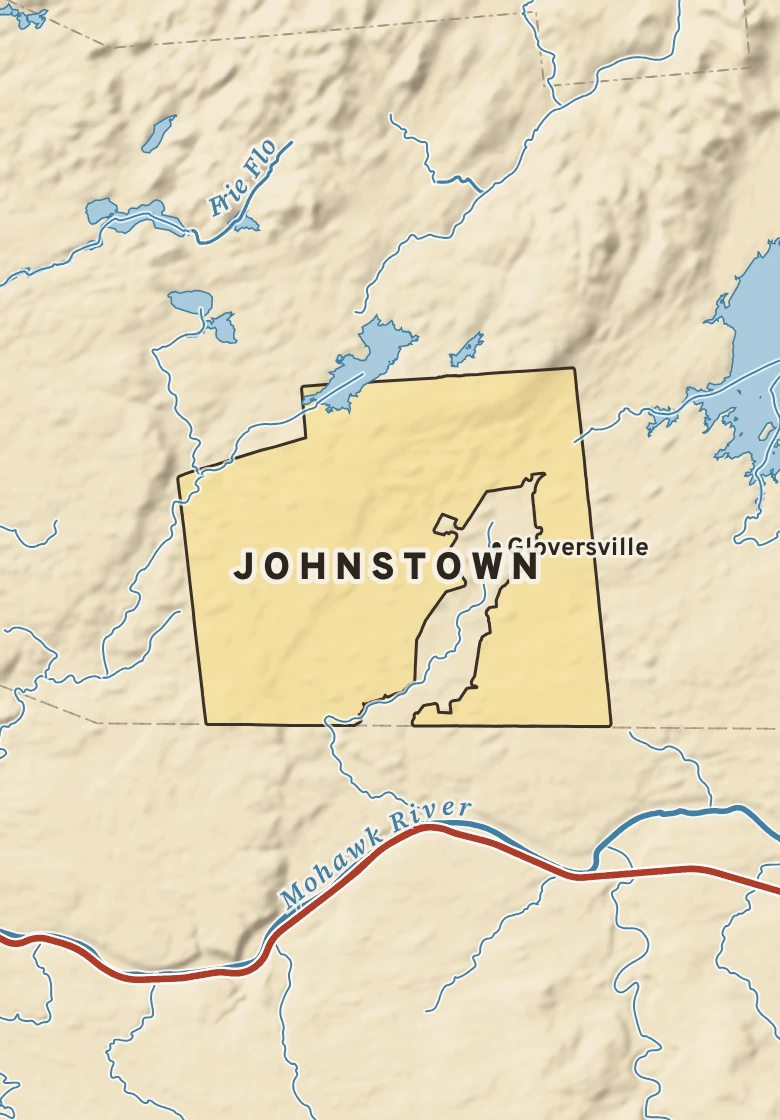 Atlas plate of Johnstown, New York.