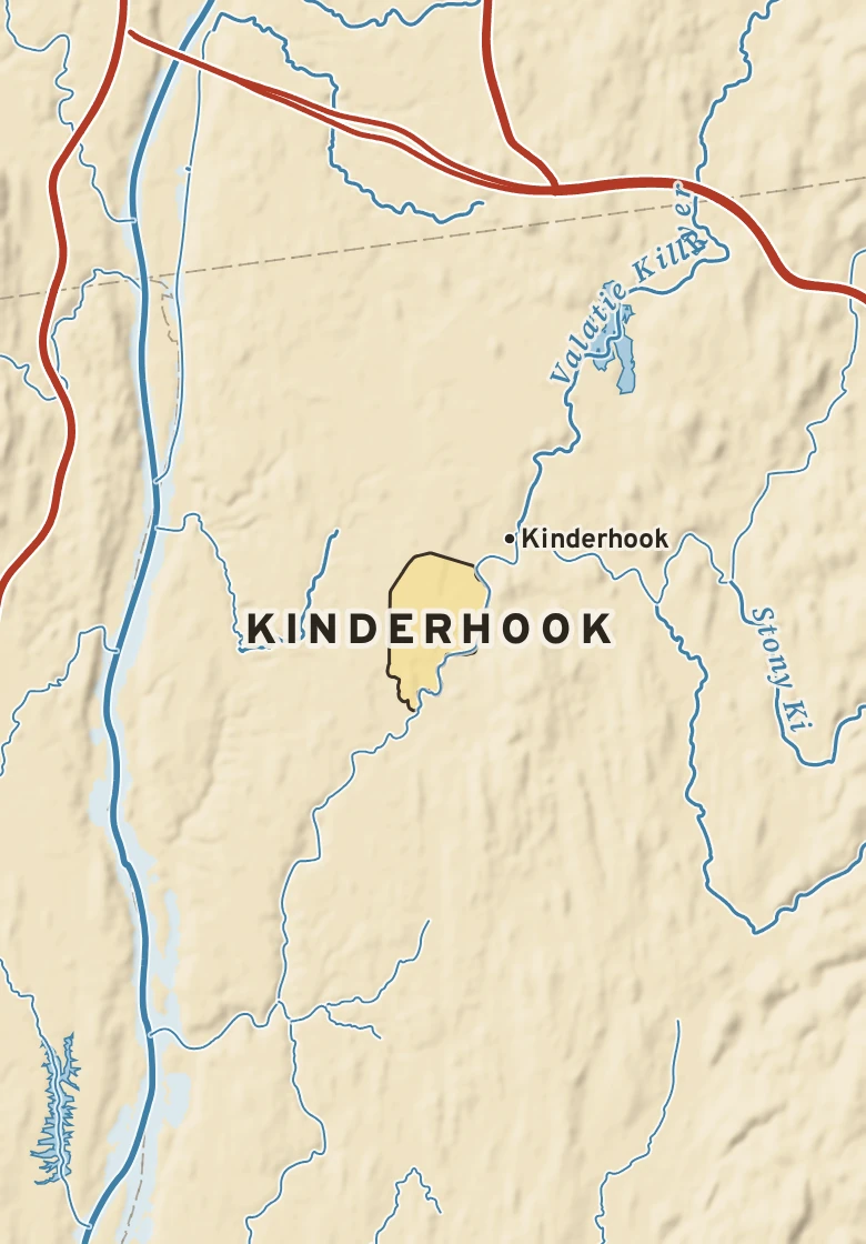 Atlas plate of Kinderhook, New York.