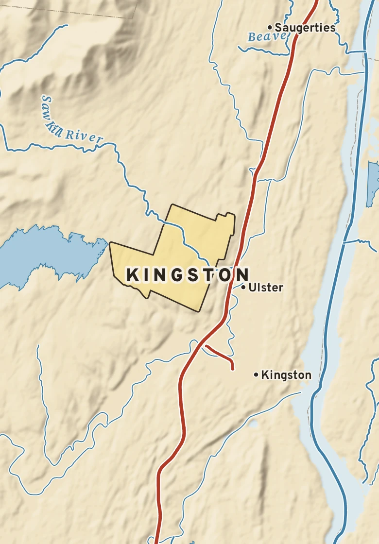 Atlas plate of Kingston, New York.