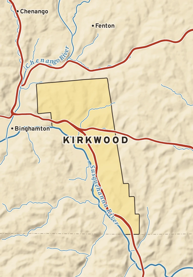 Atlas plate of Kirkwood, New York.