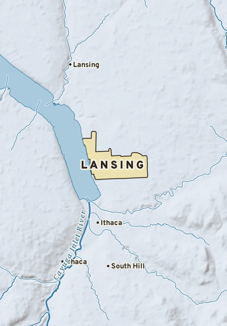 Atlas plate of Lansing, New York.
