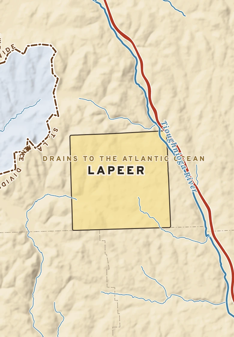 Atlas plate of Lapeer, New York.