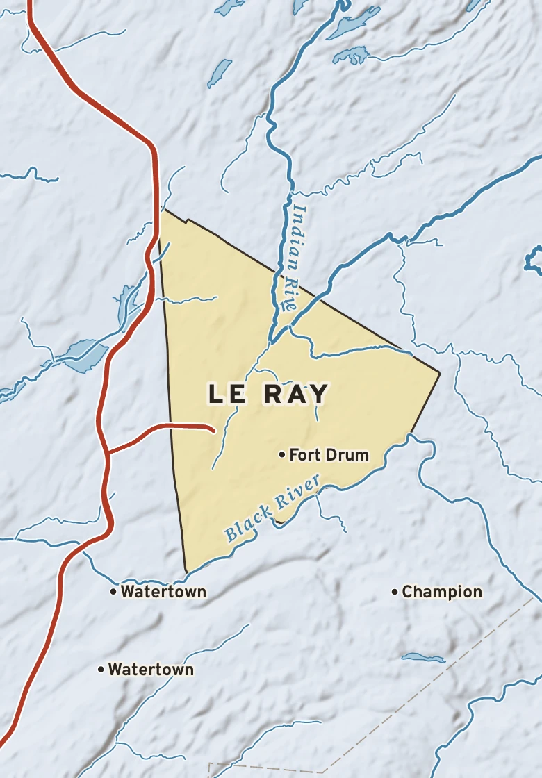 Atlas plate of Le Ray, New York.